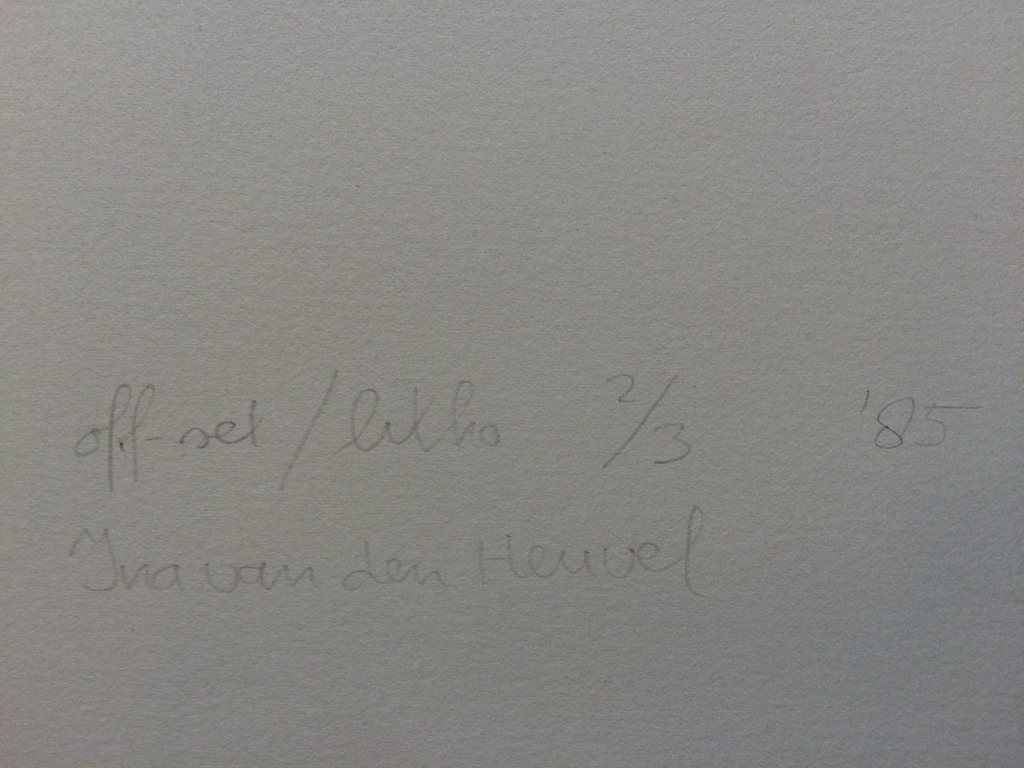 Ina van den Heuvel, off-set/litho, 2/3  kopen? Bied vanaf 55!