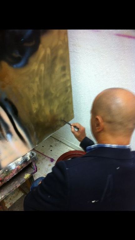 Uniek groot werk van Peter Klashorst uit 2011 kopen? Bied vanaf 475!