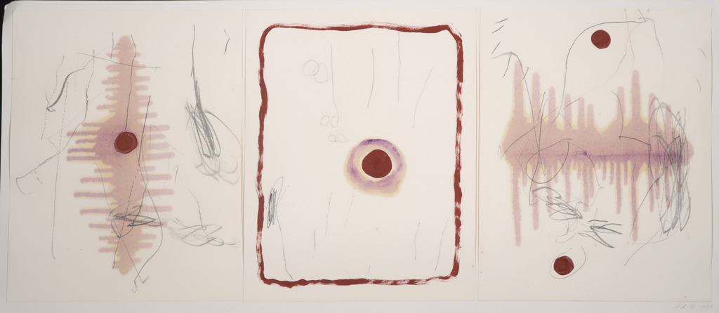 Jos den Brok: Gemengde techniek, Zonder titel (drieluik) kopen? Bied vanaf 1!