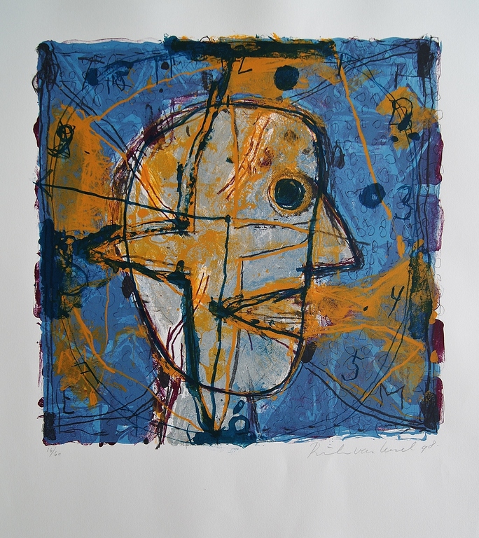 Rik van Iersel 'Brainthing' - gesigneerde zeefdruk - oplage 60 ex. verkocht voor € 90!
