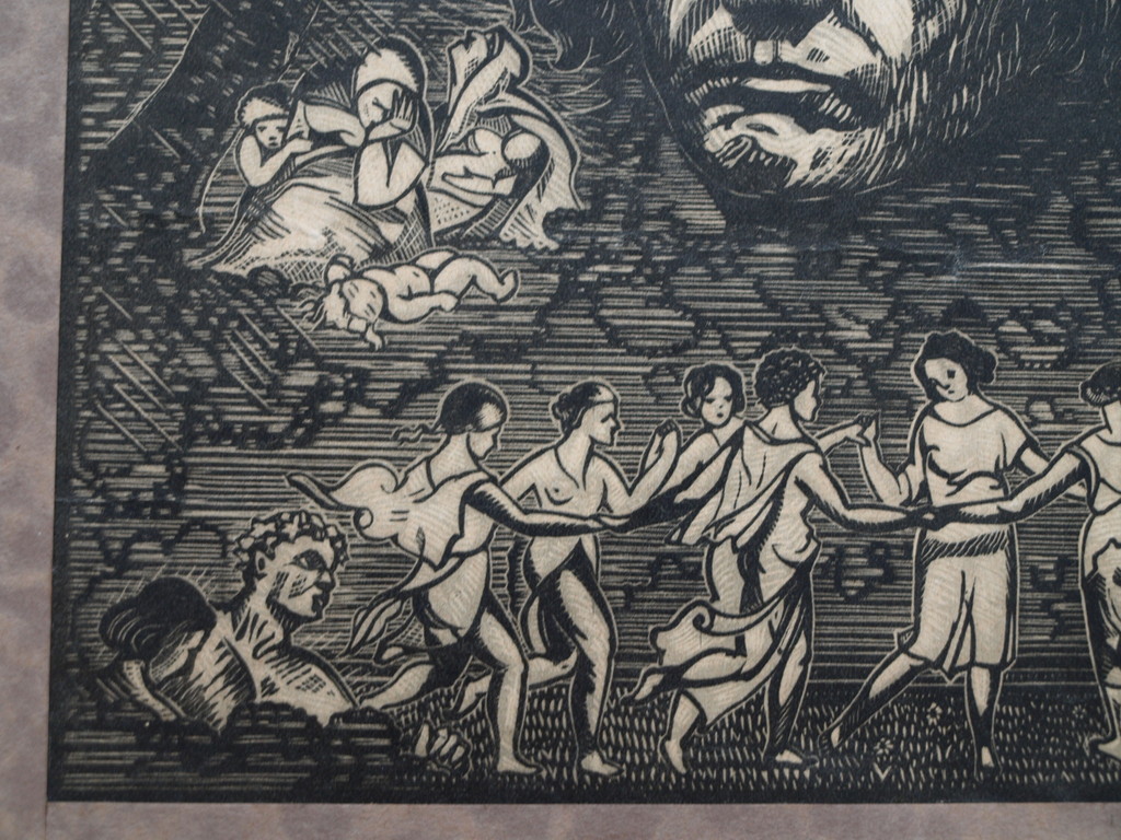 Gabriel Belot : Houtsnede, Beethoven – ingelijst - 1927 kopen? Bied vanaf 1!