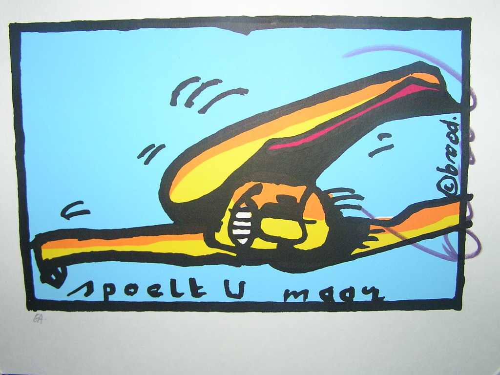 HERMAN BROOD, "Spoelt U Maar" Met HBM certificaat. Hand gesigneerd. kopen? Bied vanaf 125!