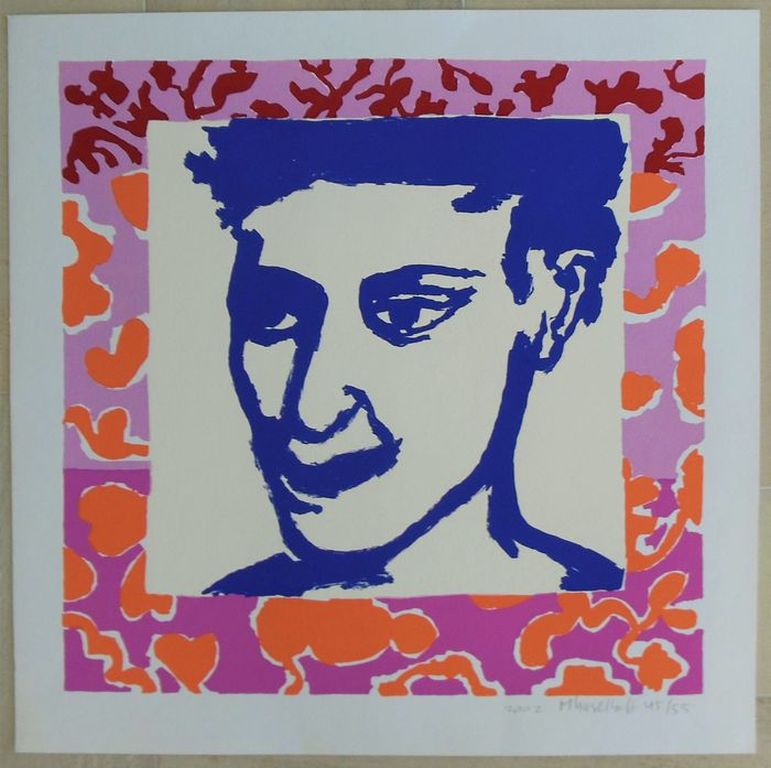 Marianne Haselhoff, zeefdruk, Portret van een man, 2002 kopen? Bied vanaf 1!