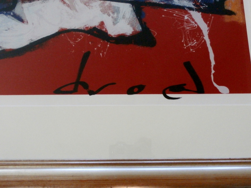 Herman Brood - grote ingelijste zeefdruk: Flamengo kopen? Bied vanaf 425!