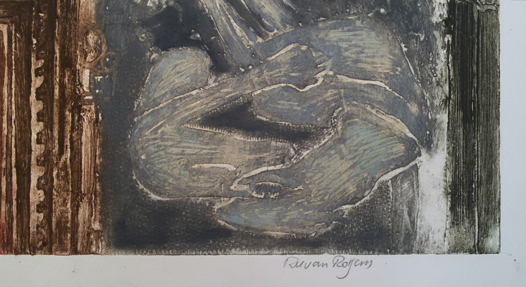 Ru van Rossem - Vergankelijkheid (Pompei), aquatint ets met reliëfdruk kopen? Bied vanaf 175!