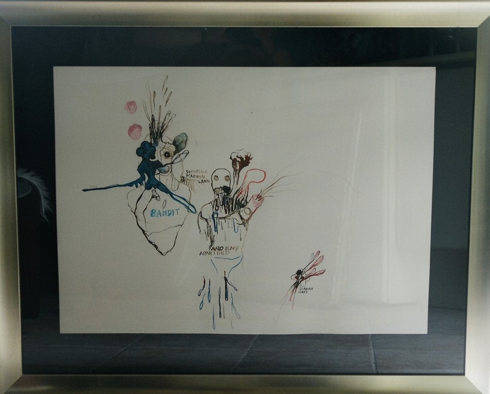 Rachid ben Ali - "Bandit" - inkttekening - jaar: 2003 verkocht voor € 250!