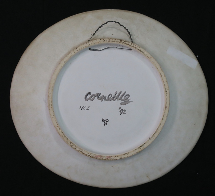 Corneille: Keramiek sierbord, Zonder titel (Groot) kopen? Bied vanaf 750!