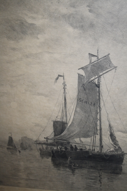 VISSERS BOTEN AAN DE KUST SCHEVENINGEN  - DAKE / MESDAG kopen? Bied vanaf 99!