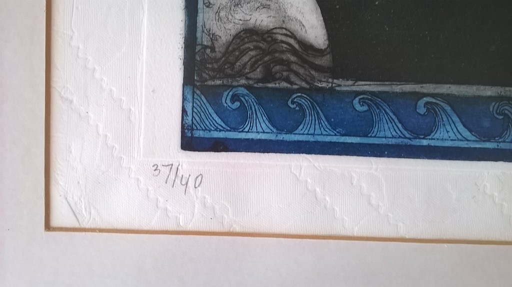 Karin Campfens, kleurenets, Spreuk: liggende maan, staande matrozen...... kopen? Bied vanaf 25!