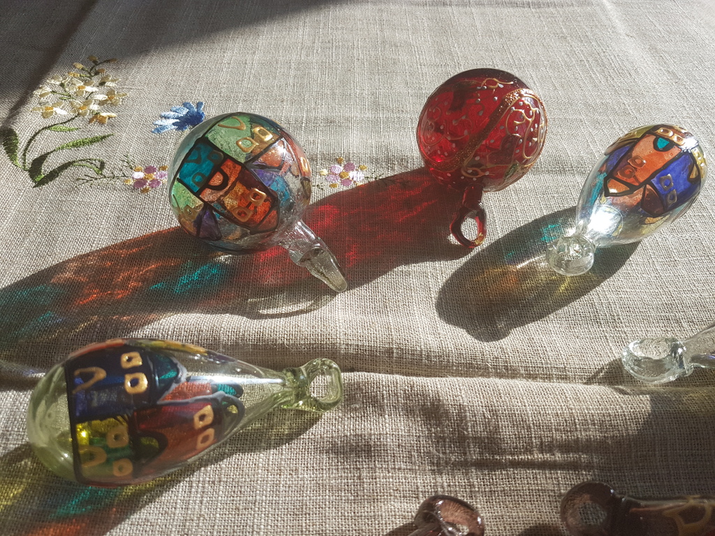 Israeel- mondgeblazen en handgeschilderd  set van 7 pz kopen? Bied vanaf 35!