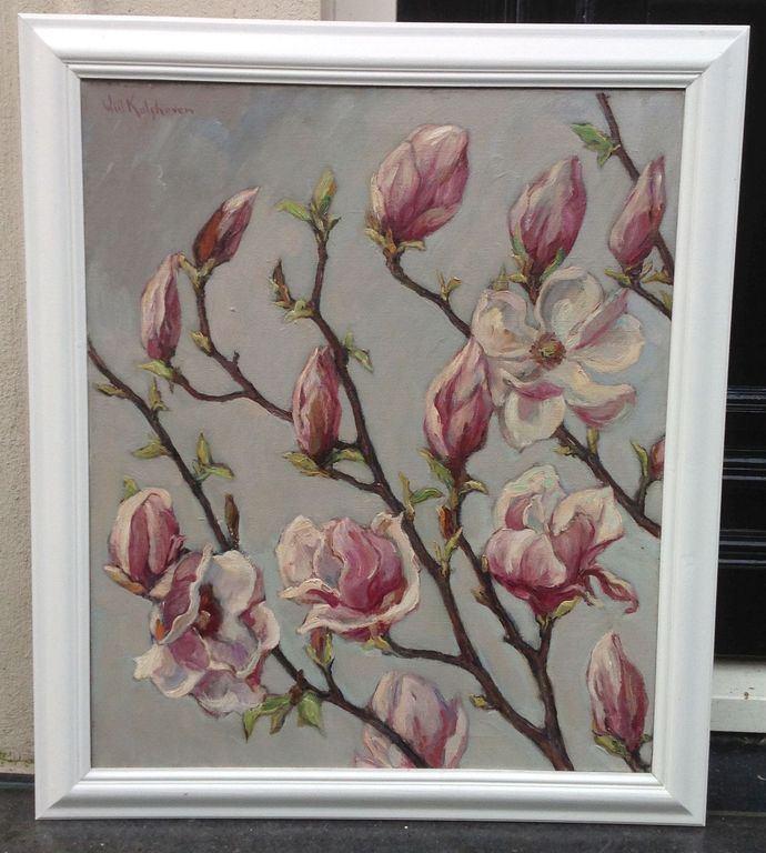 Will Kalshoven, Magnolie, olie op doek kopen? Bied vanaf 250!