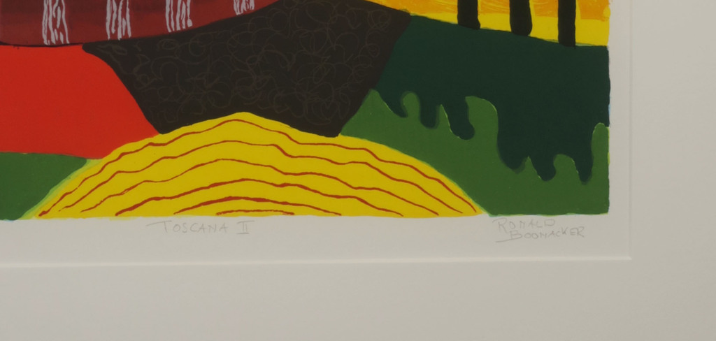 Ronald Boonacker: Zeefdruk, Toscana II - Ingelijst kopen? Bied vanaf 1!
