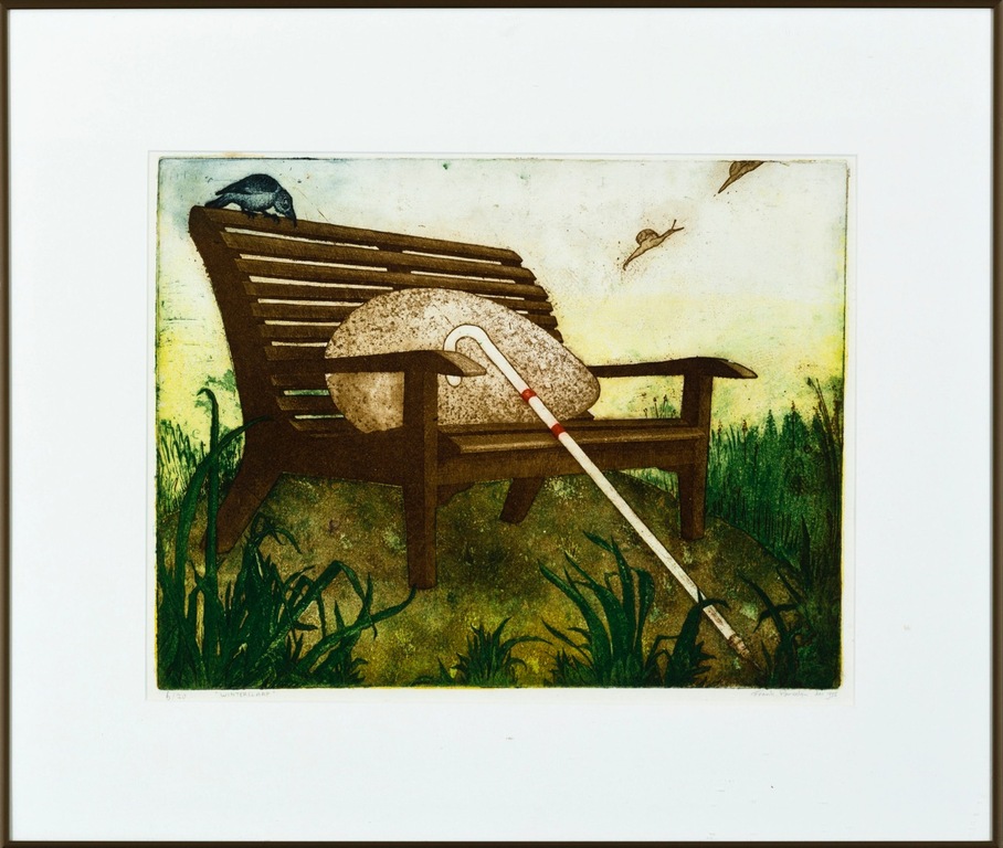 Frank Porcelijn: Ets en Aquatint, Winterslaap - Ingelijst kopen? Bied vanaf 1!
