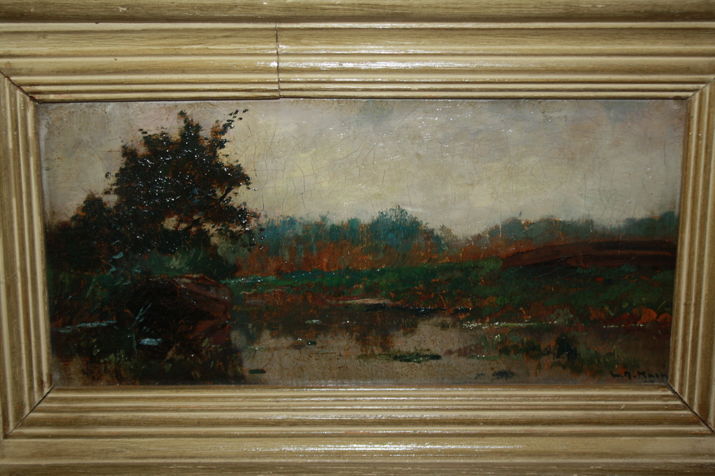 WILLEM A  KNIP1883- 1967 - BOOT IN POLDER BIJ KORTENHOEF  kopen? Bied vanaf 125!