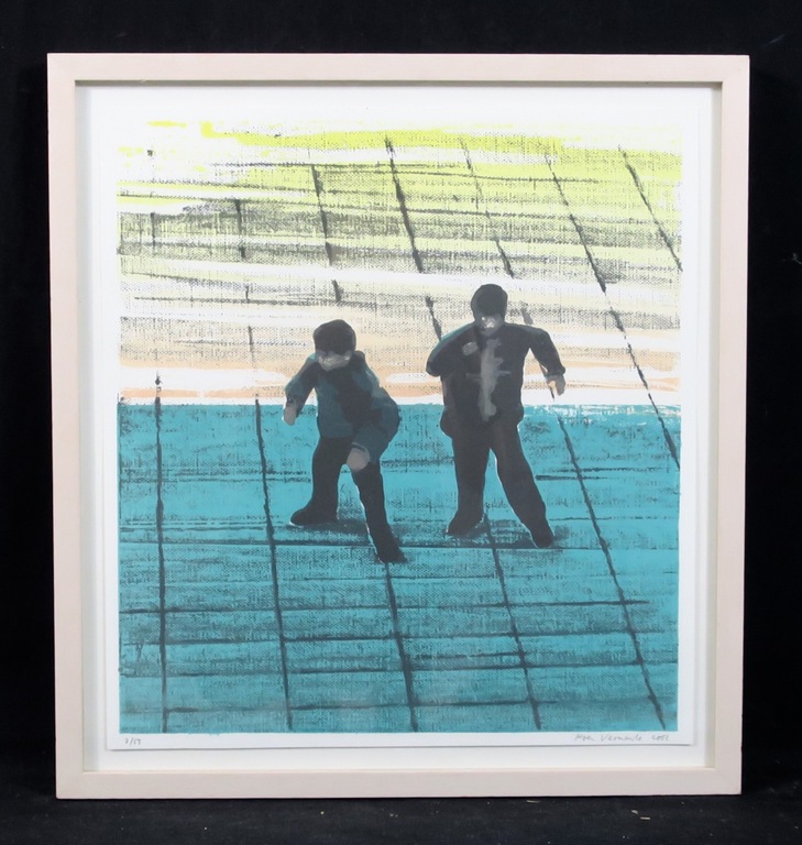 Koen Vermeulen: Zeefdruk, Zonder titel - Ingelijst kopen? Bied vanaf 80!