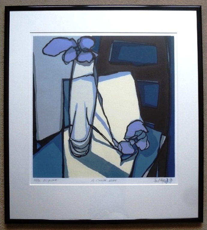 Fon Klement, mooi ingelijste grote boardsnede, handgesigneerd, 1992 kopen? Bied vanaf 375!