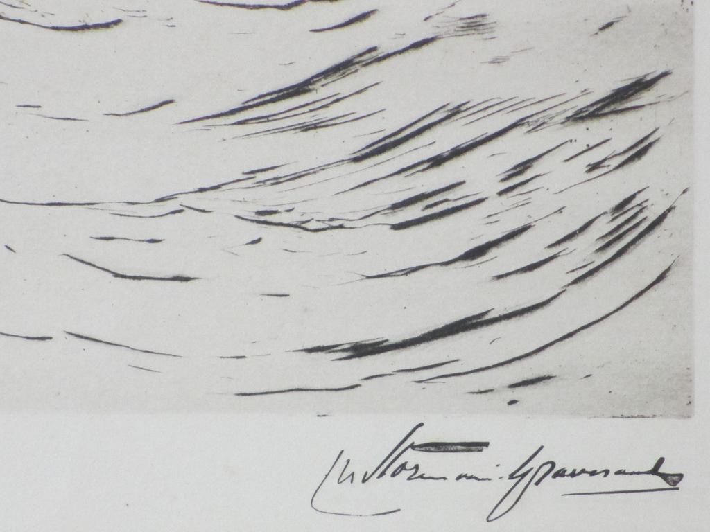 C.N.Storm van 's-Gravesande, Westerscheldeingang voor Vlissingen, Ets kopen? Bied vanaf 35!