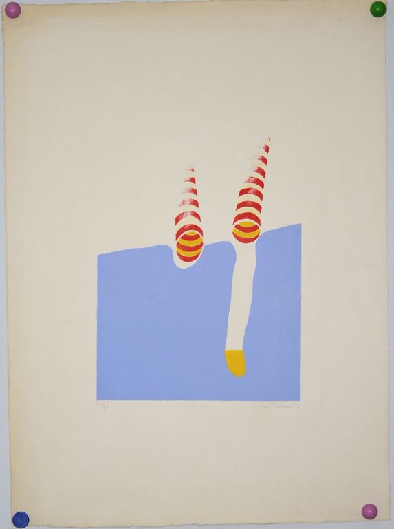 Gerard Leonard van den Eerenbeemt: Litho. Abstracte compositie kopen? Bied vanaf 1!