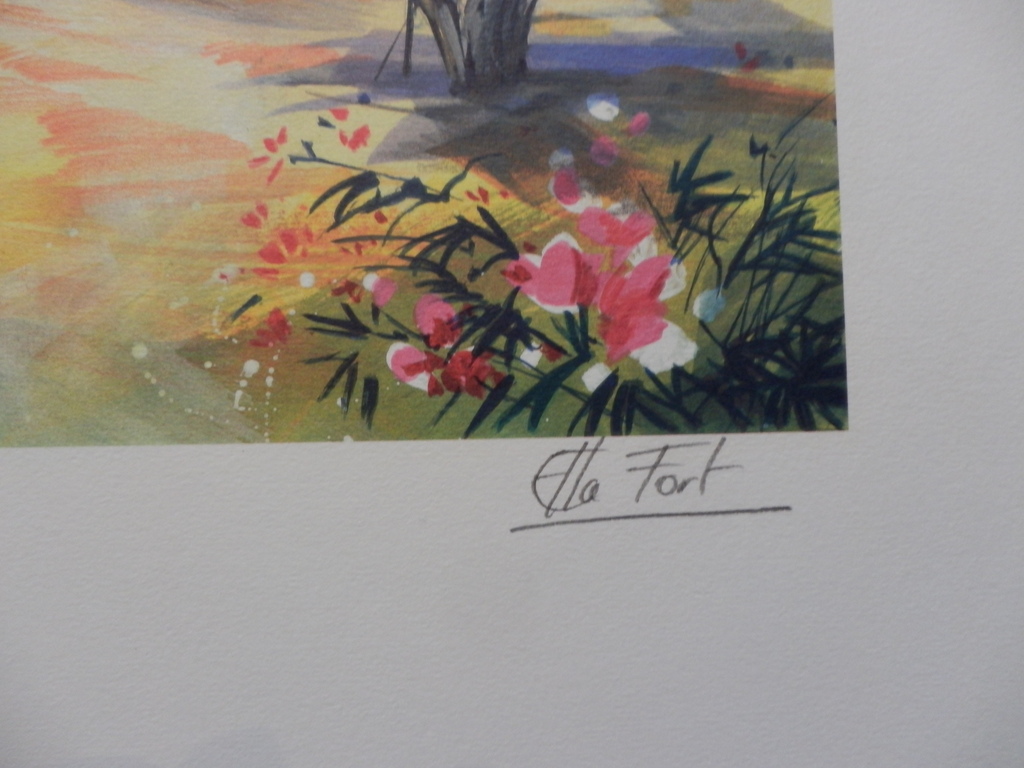 ELLA FORT XL  Zeefdruk   VILLAGE PROVENCE  Handgesigneerd kopen? Bied vanaf 1!