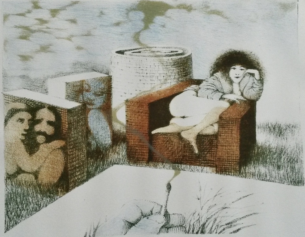 Nicolaas Wijnberg, litho, zonder titel (1975) kopen? Bied vanaf 60!