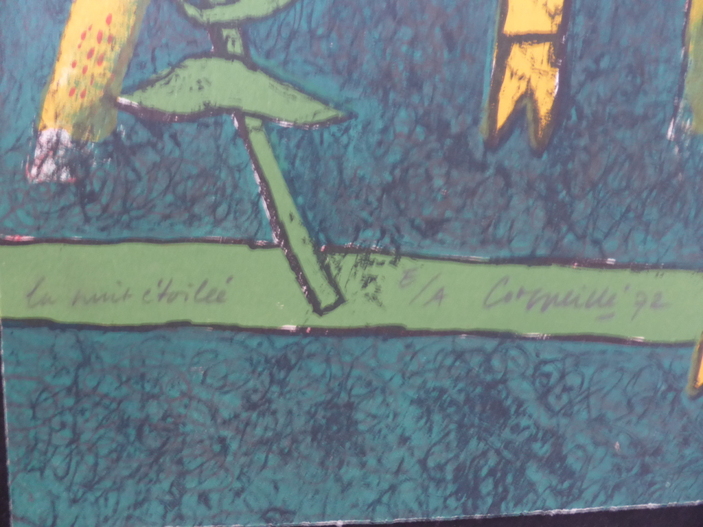 Mooie zeefdruk/litho getiteld: la nuit etoille uit 1972 kopen? Bied vanaf 350!