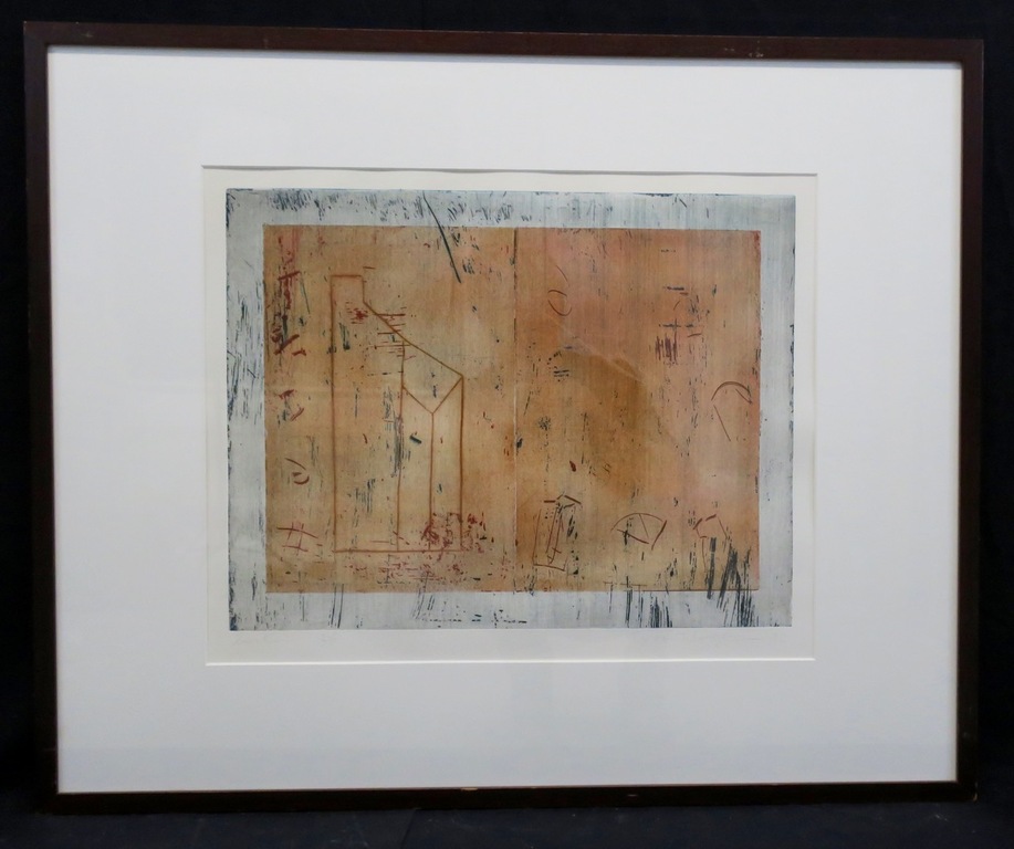 Jose van Tubergen: Ets, Z.T. - Ingelijst kopen? Bied vanaf 35!