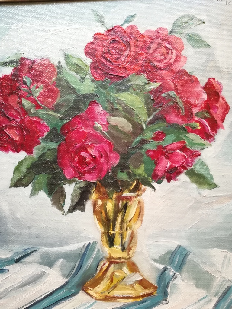 Verhaert Jan 1908 - 1999 olieverf op paneel - bloemen stilleven kopen? Bied vanaf 10!