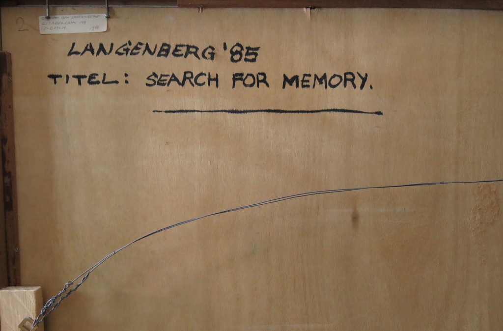 Jan van den Langenberg: Pastelkrijt, Search for memory - Ingelijst (Zeer groot) kopen? Bied vanaf 1!