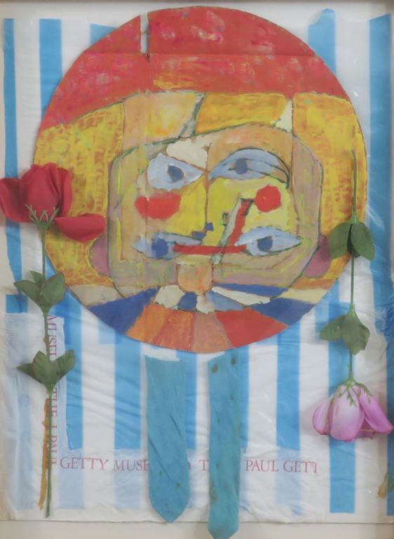 Meertje Kaal: Olieverf en collage op karton, Zonder titel - Ingelijst kopen? Bied vanaf 1!