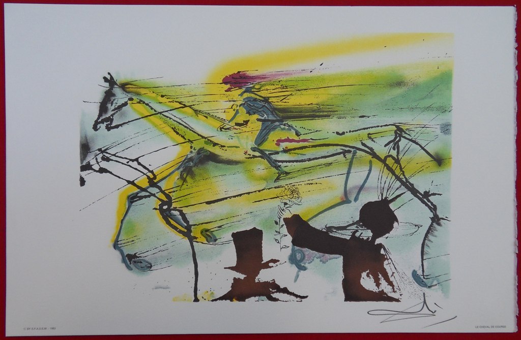 Dali: les chevaux Daliniens (Le cheval de course) kopen? Bied vanaf 1!