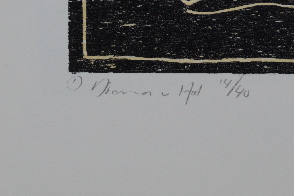 Diana van Hal - drie gesigneerde linosnedes - gelijke oplagenummers - 1990 kopen? Bied vanaf 25!