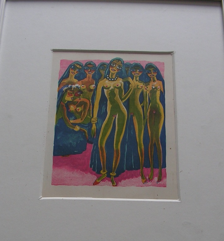Kees van Dongen  - houtsnede naar aquarel - Les voiles bleus. kopen? Bied vanaf 1!