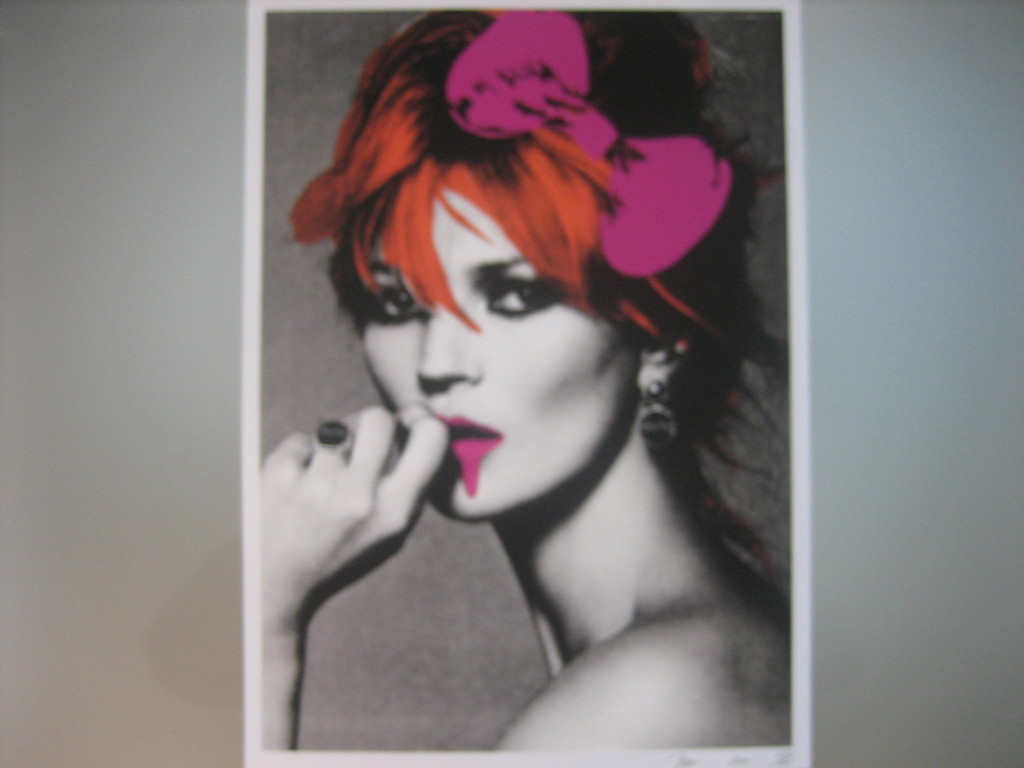 DEATH NYC Limited Edition Art print Graffiti Signed "Kate Moss " Rare 2012 kopen? Bied vanaf 1!