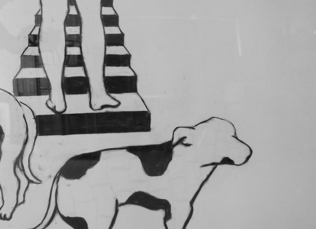 Hans van der Ham: Tekening op papier, Zonder titel - Ingelijst (zeer groot) kopen? Bied vanaf 1!