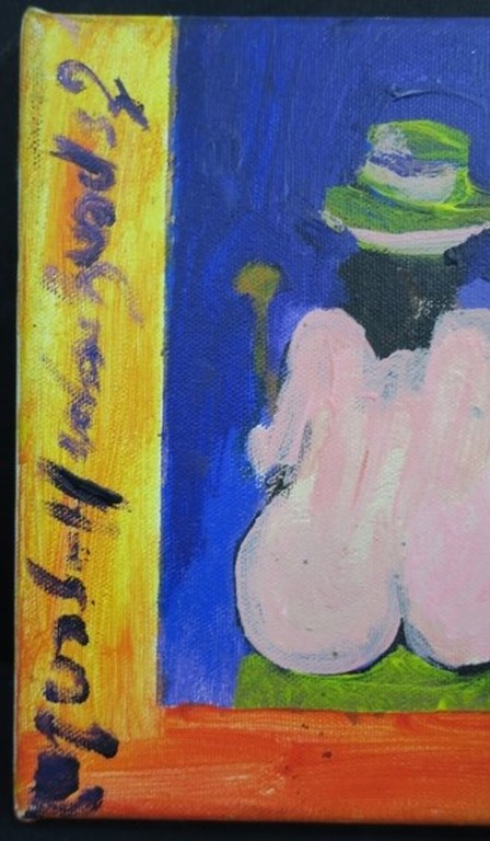 Espen Hagen: Acryl op doek, Rijtje naakte dames kopen? Bied vanaf 100!