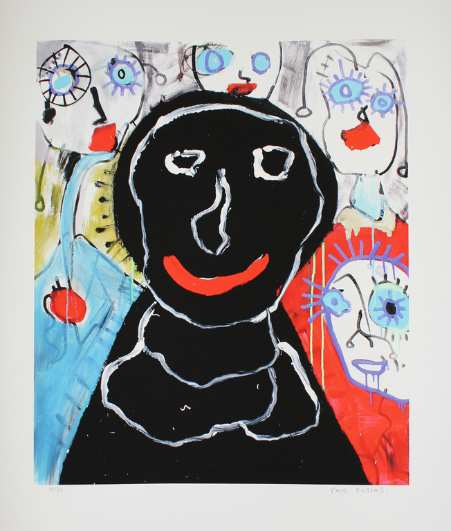 Paul Kostabi. -KWEETNIE- Giclee 2013. Handgesigneerd. Oplage slechts 30 exempl. verkocht voor € 57!