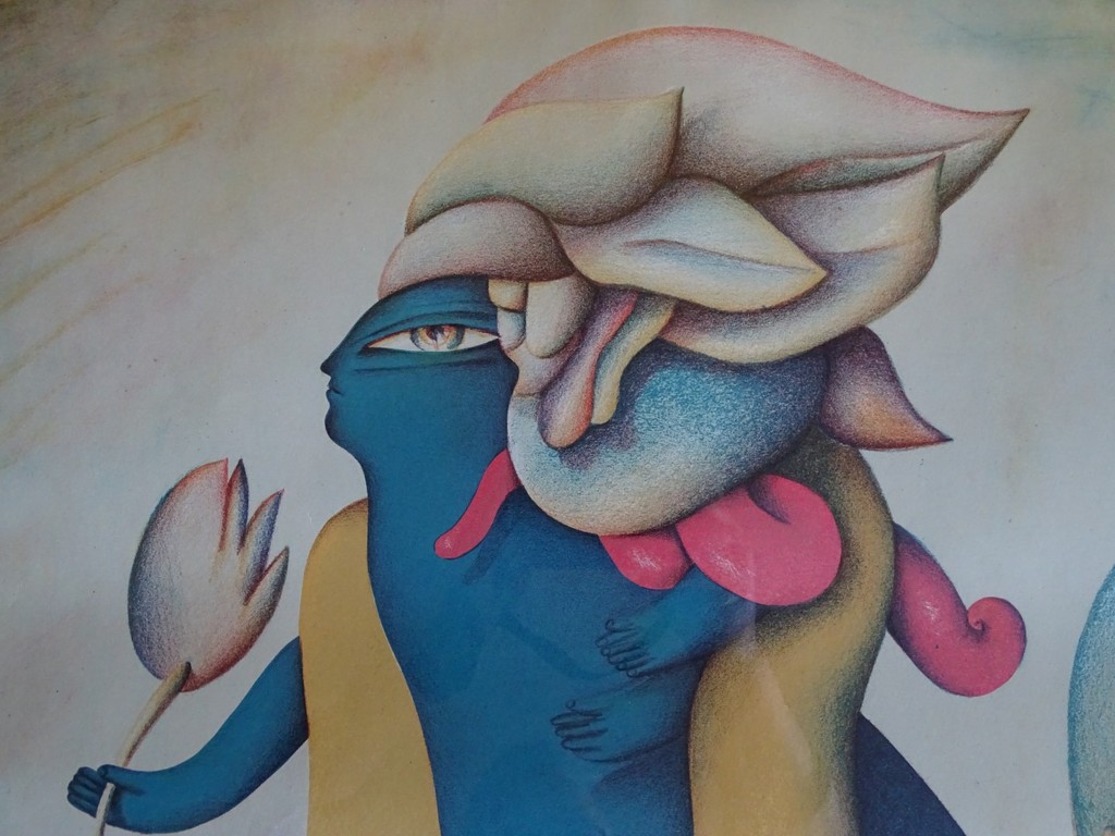 Jörg Remé, Litho, Probedonde, 1976, ingelijst kopen? Bied vanaf 45!