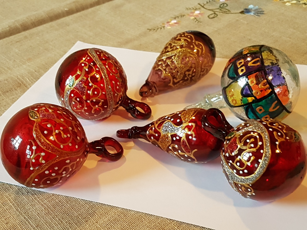 Israeel- mondgeblazen en handgeschilderd  set van 6 pz kopen? Bied vanaf 20!