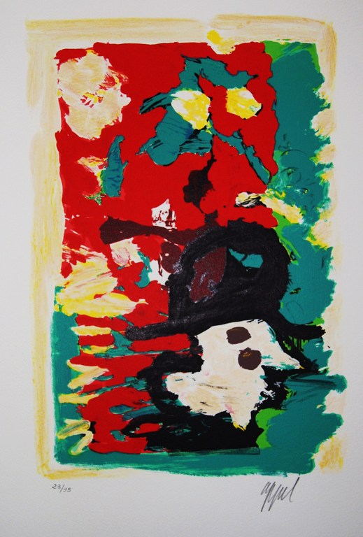Karel Appel litho uit de portfolio Can we dance a landscape. kopen? Bied vanaf 495!