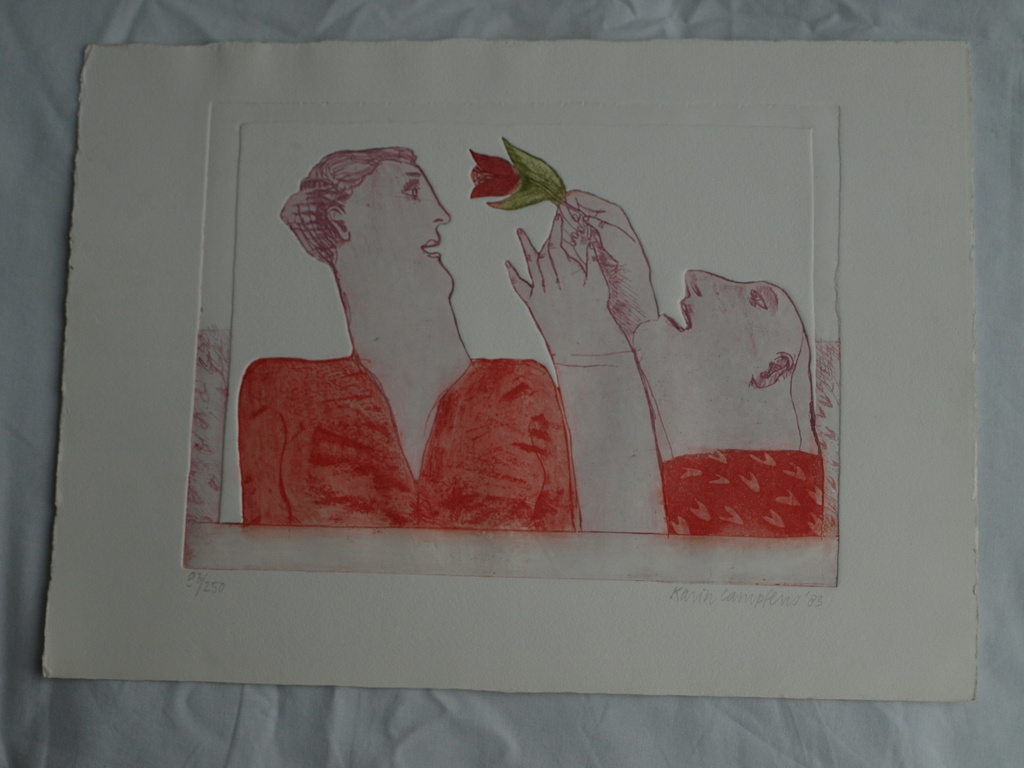 Karin Campfens : Ets, De tulp - 1983 kopen? Bied vanaf 20!