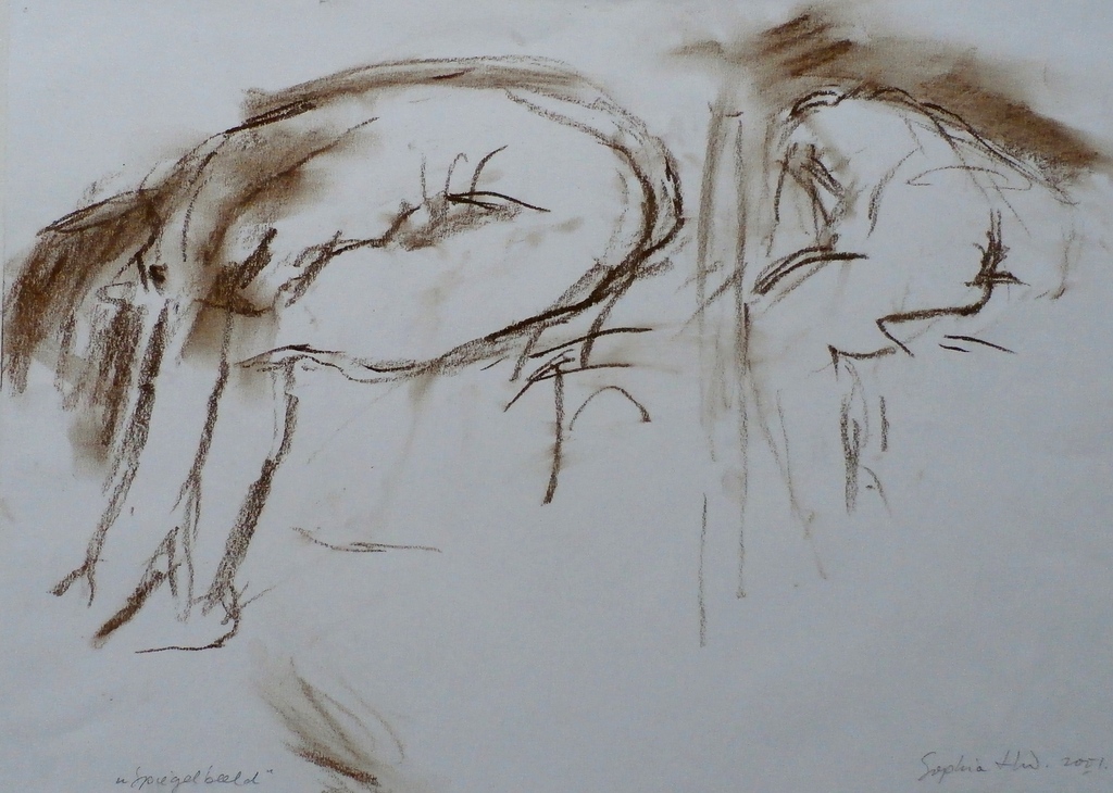 Onbekende kunstenaar - Sophia ....- tekening: in spiegelbeeld kopen? Bied vanaf 1!