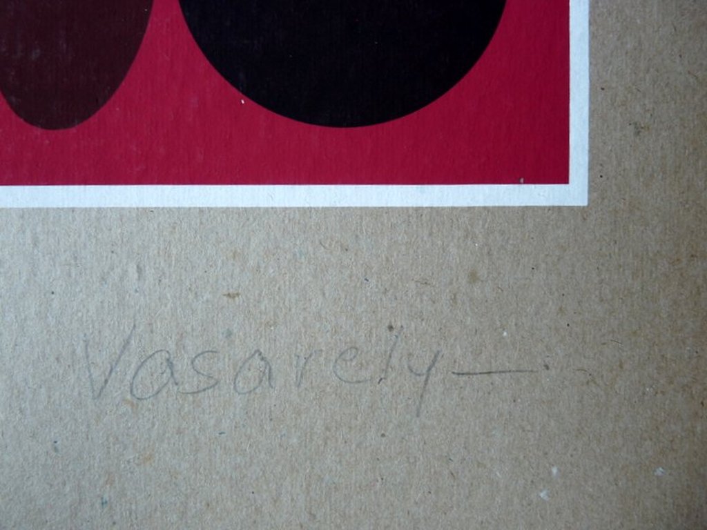 Zeefdruk, abstracte compositie, gesigneerd. kopen? Bied vanaf 149!