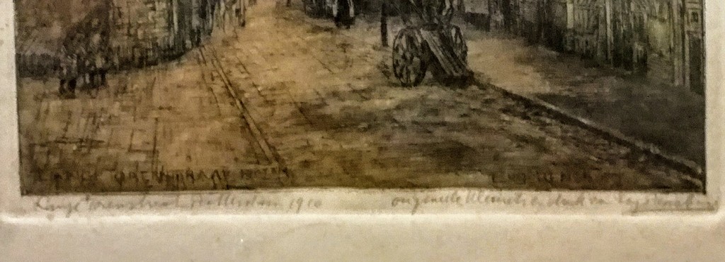 Eugene Rensburg (1872 - 1956), kleurenets van Rotterdam, handgesigneerd kopen? Bied vanaf 5!