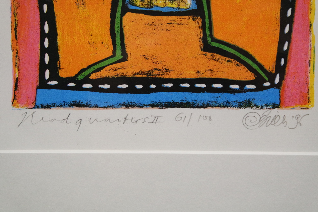 Clemens Briels (1946) - zeefdruk handgesigneerd - headquarters II kopen? Bied vanaf 115!