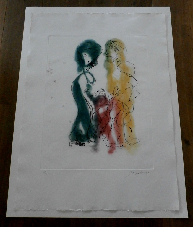 Ger Lataster - zeer grote ets - 1990 - gesigneerd kopen? Bied vanaf 350!