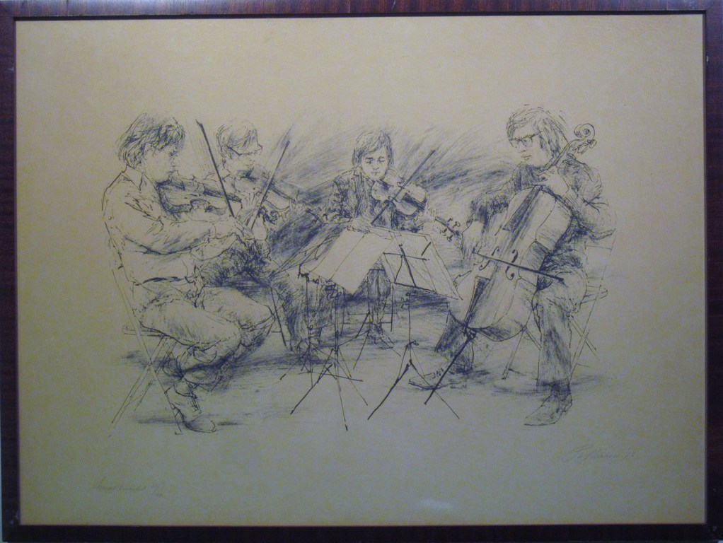 Litho Piet Klaasse - Amati Quartet  31/100 kopen? Bied vanaf 40!