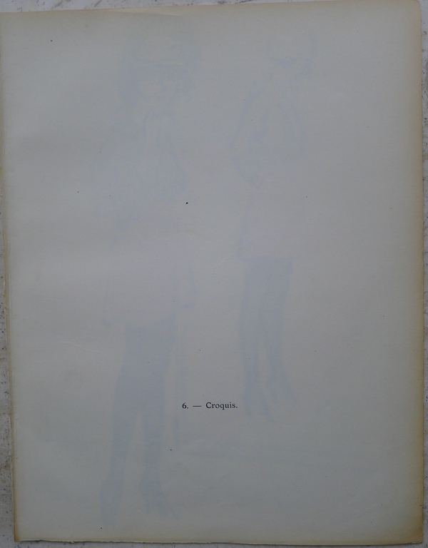 Kees van Dongen ,Pochoir uit  het boek : " Croquis", zie Alle  ! foto's svp. kopen? Bied vanaf 425!