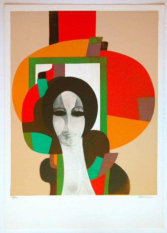 ANDRE MINAUX, originele litho, Femme au Fond Beige, 1965 kopen? Bied vanaf 90!