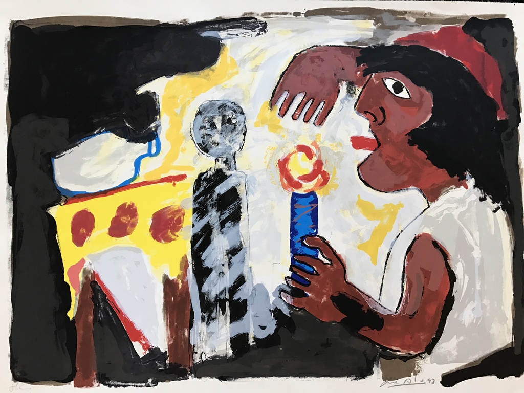 John Lie A Fo 1 originele H.C. zeefdruk / Litho gesigneerd 1993 kopen? Bied vanaf 1!