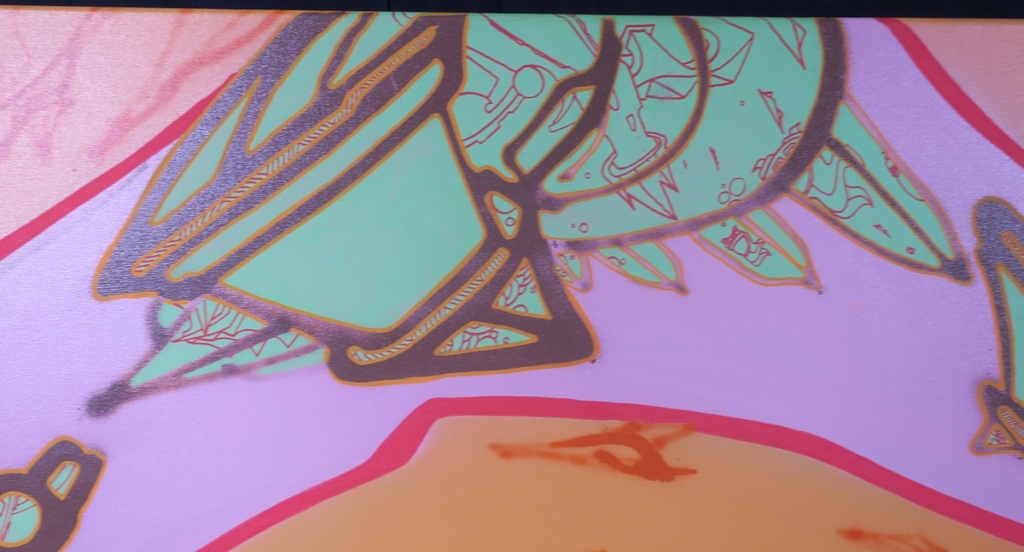 KOOR: Spray paint op doek, Waterworlds III (groot) kopen? Bied vanaf 400!